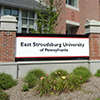 new East Stroudsburg University sign