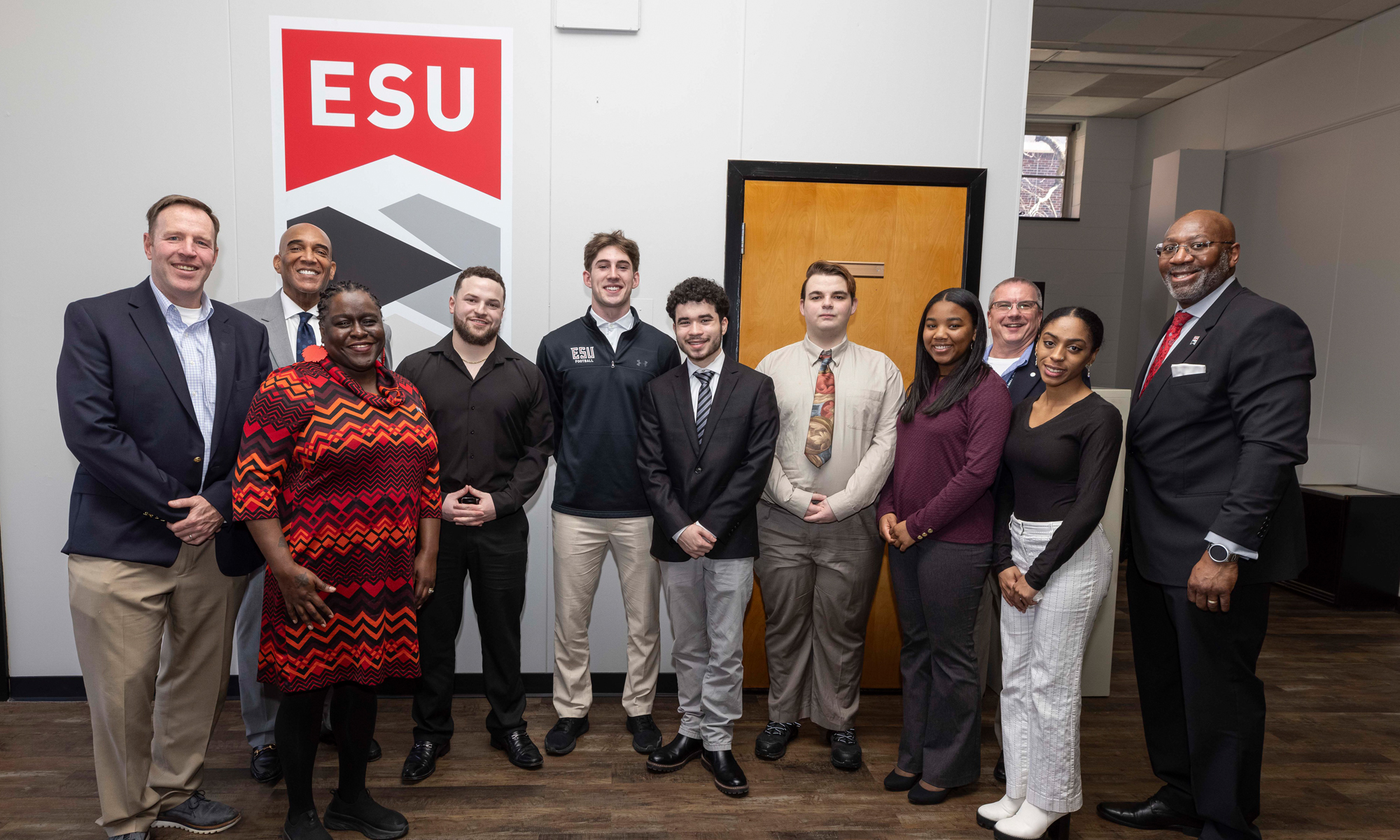 Group photo with faculty and students