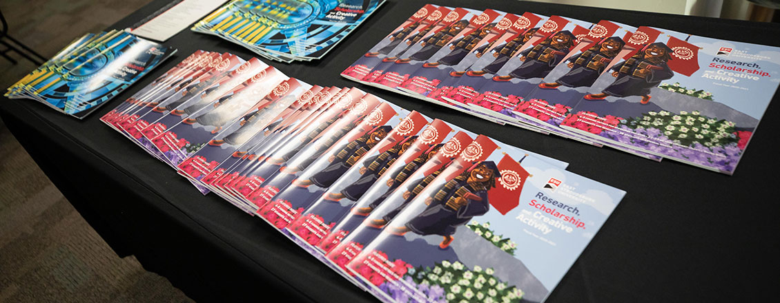 booklets on a table